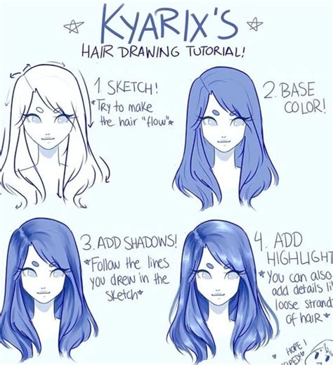 Hair Shading Tutorial | Drawing tutorial, Drawings, How to ... #hairideas #hairstyles Drawing ...