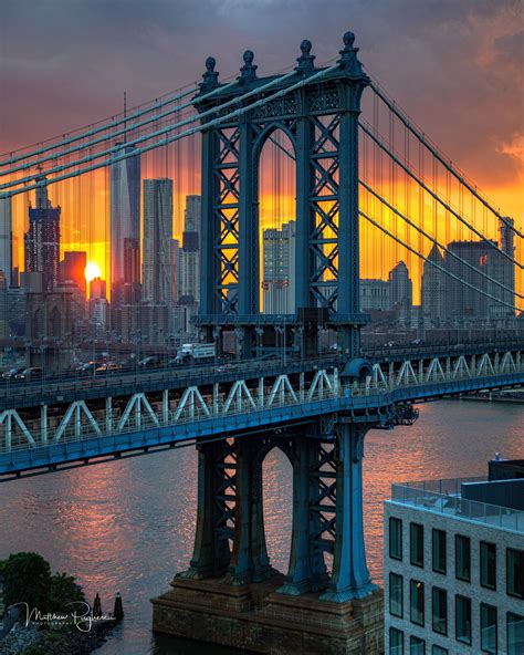 Matthew Pugliese Photography | Manhattan Bridge Sunset - Matthew Pugliese Photography