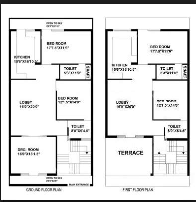 3 Bhk House Plan In 1500 Sq Ft Duplex - House Design Ideas