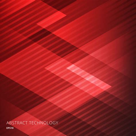 Abstract elegant geometric triangles red background with diagonal lines pattern. Technology ...