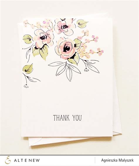 Painted Flowers Stamp Set | Flower cards, Floral cards, Flower stamp