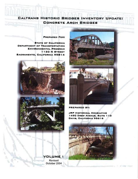 Caltrans Historic Bridges Inventory Update: Concrete Arch Bridges - DocsLib