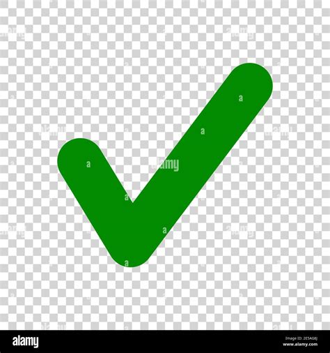 Green Check Mark icon isolated on transparent background. Eps10 Stock Vector Image & Art - Alamy