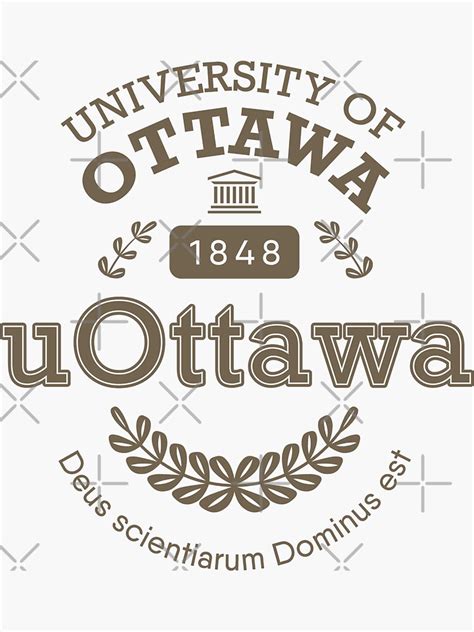 "University of Ottawa (uOttawa)" Sticker for Sale by artadon | Redbubble