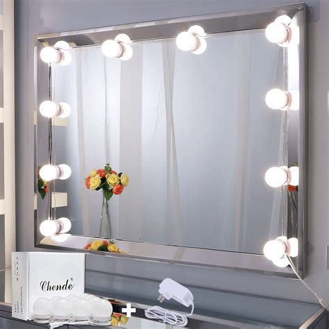 Buy Chende Hollywood Style LED Vanity Mirror Lights Kit with Dimmable Light Bulbs, Lighting ...