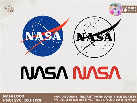 NASA Svg Nasa Logo Svg NASA Circle Logo 3 Color Layered SVG - Etsy Canada