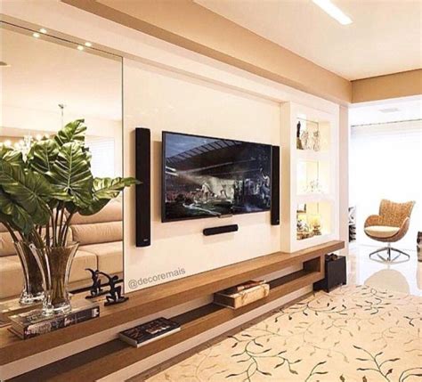 TV Wall Mount Ideas for Living Room, Awesome Place of Television, nihe and chic designs, modern ...