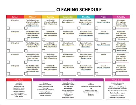 5 Best Images of Daily House Cleaning Schedule Printable - Weekly House Cleaning Schedule, Daily ...