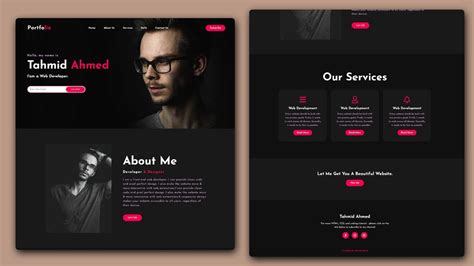 Html And Css Portfolio Template