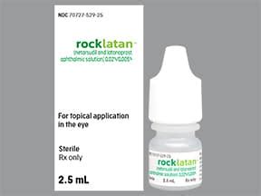 Rocklatan Ophthalmic (Eye): Uses, Side Effects, Interactions, Pictures, Warnings & Dosing - WebMD