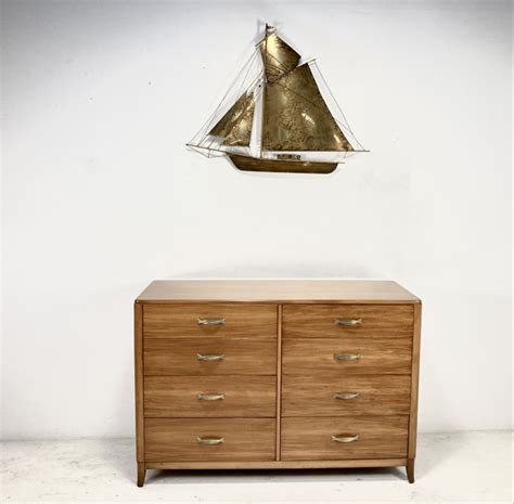 Metal Sailboat Wall Sculpture, 3-D Vintage Mid Century Modern 40" X 30" - EPOCH