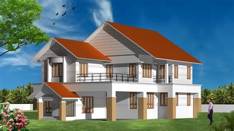 How To Make 3d House Design In Autocad 3d House Model Part-8 Autocad Basic 2d & 3d Bangla ...