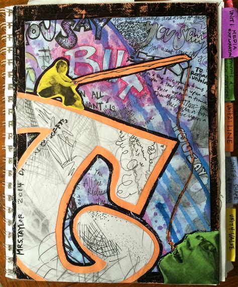 Project ART-A-DAY: Lesson: Sketchbook Covers- Initial Reaction