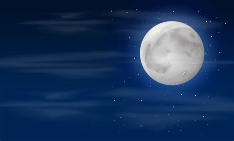 Night sky with moon 365390 Vector Art at Vecteezy