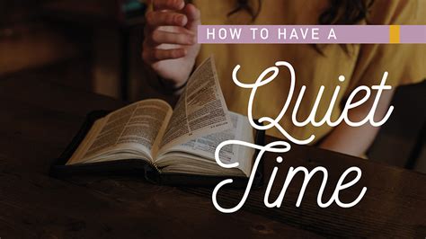 How to Have a Quiet Time | Baptist State Convention of North Carolina