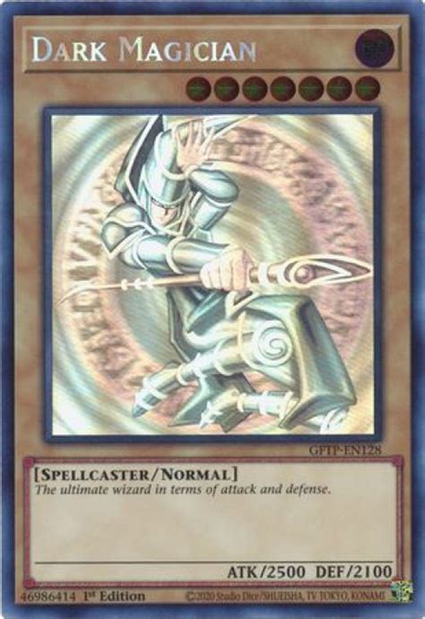 YuGiOh Ghosts From the Past Single Card Ghost Rare Dark Magician GFTP-EN128 - ToyWiz