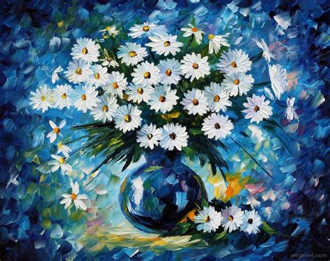 Daisy Flower Painting