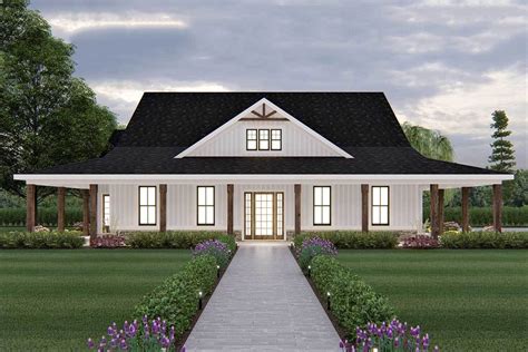 Exclusive Ranch Home Plan with Wrap-Around Porch - 149004AND | Architectural Designs - House Plans