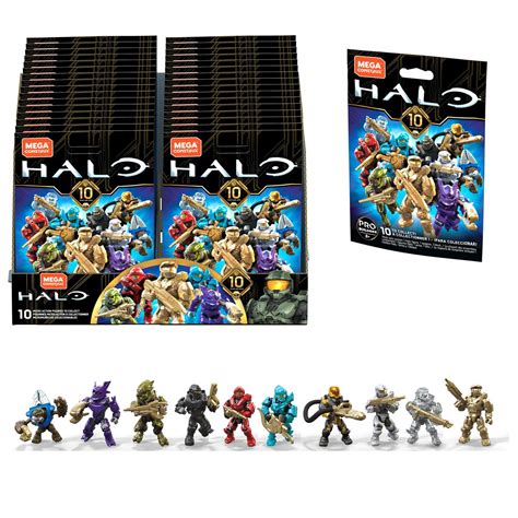 Mega Construx Halo Micro Action Figures Mix 2 2019 Case