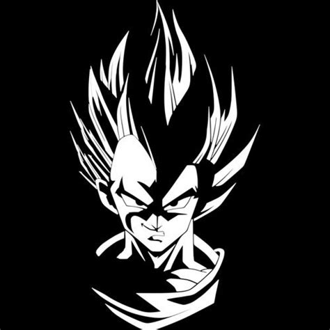 Vegeta Pumpkin Stencil