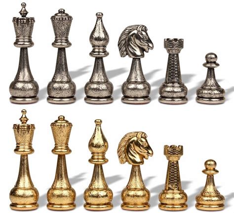 Metal Chess Pieces - The Chess Store