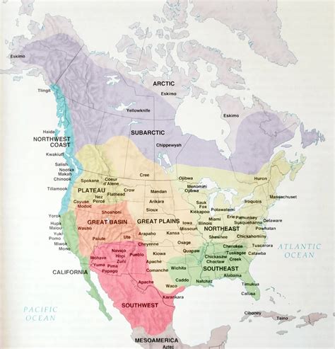 Native American Tribes Map: Indigenous Peoples USA | Wondering Maps