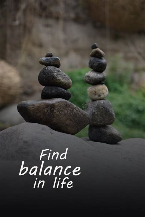 Rock Balancing Picture and Quotes Stock Image - Image of stone, lake: 226009135