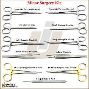 Minor Surgery Kit Surgical Dissection Tools Veterinary Dissecting Instruments | eBay