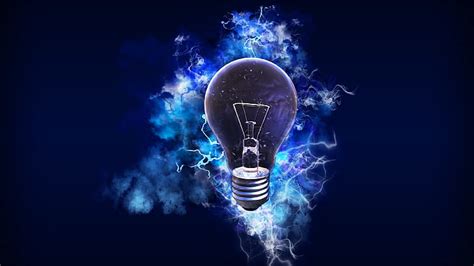 HD wallpaper: lightbulb, blue, energy, lighting | Wallpaper Flare