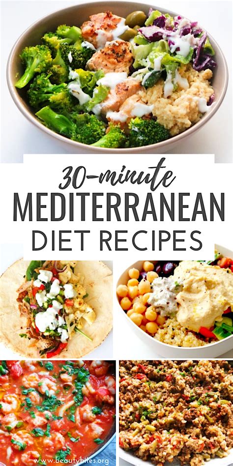 40+ Mediterranean Diet Recipes That Take 30 Minutes Or Less - Beauty Bites