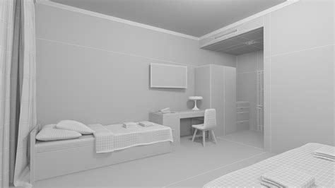 3D Hotel Room - TurboSquid 1622230