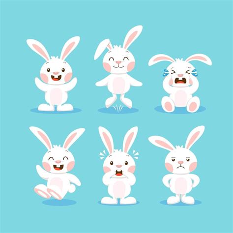 Easter Bunny Character in Fat Design 2072447 Vector Art at Vecteezy