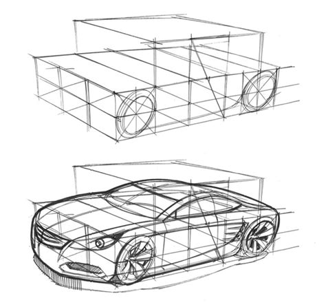 Car Perspective Drawing at GetDrawings | Free download