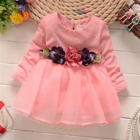 2017 winter newborn fancy infant baby dresses girl frocks designs party wedding with long ...