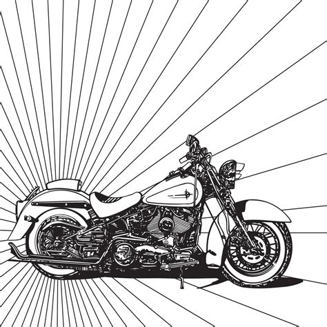 Chopper Motorcycle Pages Adult Coloring Pages