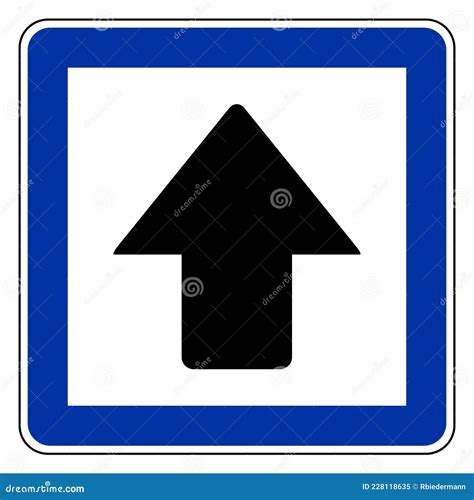 Up arrow and road sign stock vector. Illustration of black - 228118635