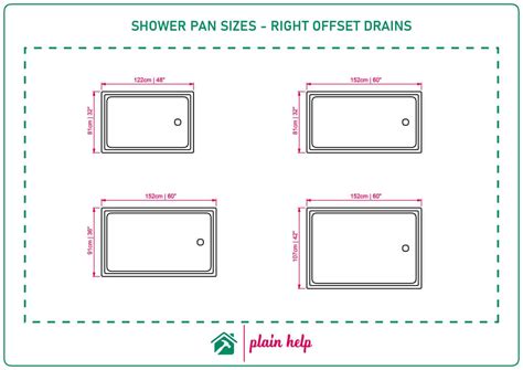 Standard Shower Pan & Base Sizes [Diagrams Included]