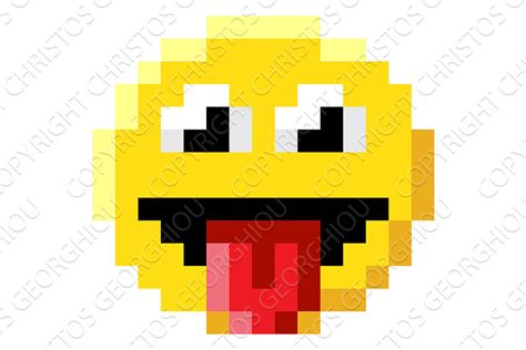 Emoticon Face Pixel Art 8 Bit Icon | Creative Daddy