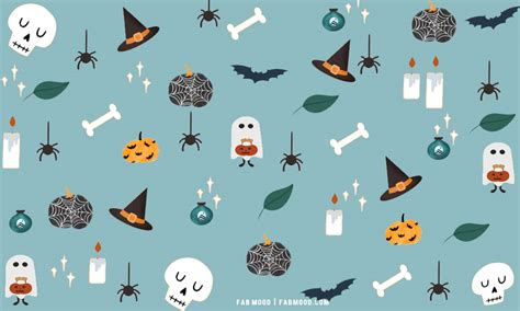 12 Cute Halloween Wallpaper Ideas : Spooky Blue Background 1 - Fab Mood | Wedding Color ...