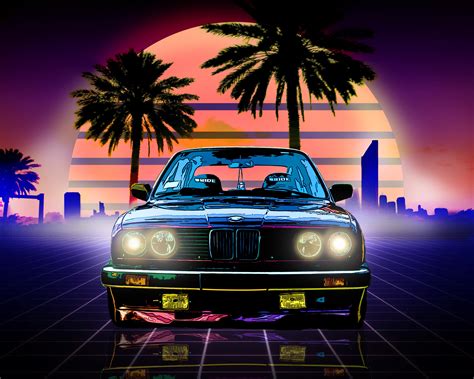 Bmw Retro Style, HD 4K Wallpaper