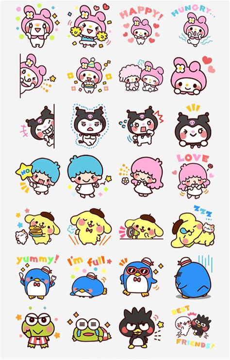 Cute Sanrio characters | Cute doodles, Cute stickers, Cute drawings