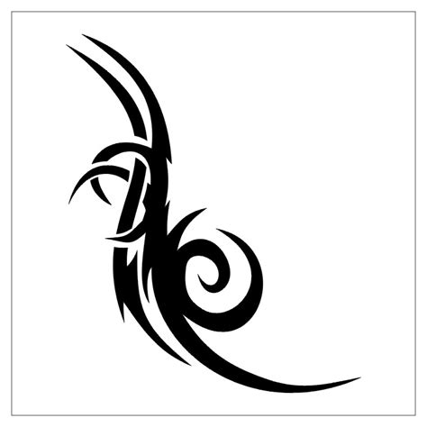 Simple Outline Tribal Design for Tattoo Ideas – Tribal Tattoos