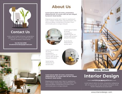 Ideal Home Interior Design Brochure | Brochure Template