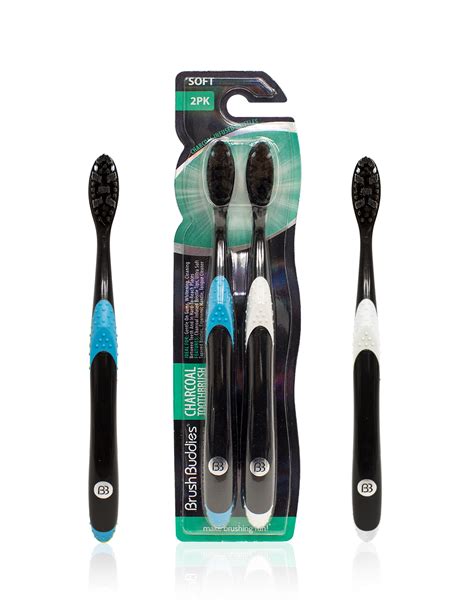 Charcoal Toothbrush (2 Pack) – Brush Buddies