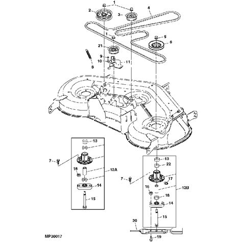 John Deere 48c Mower Deck Parts Diagram