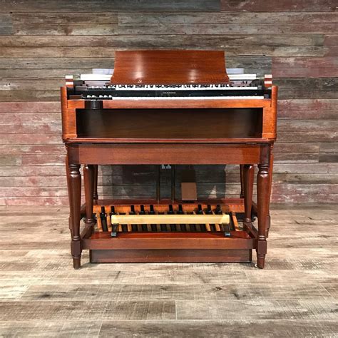 Hammond Vintage 1957 B3 Organ and Leslie 122 Speaker, Red Mahogany - The Chicago Organ Company