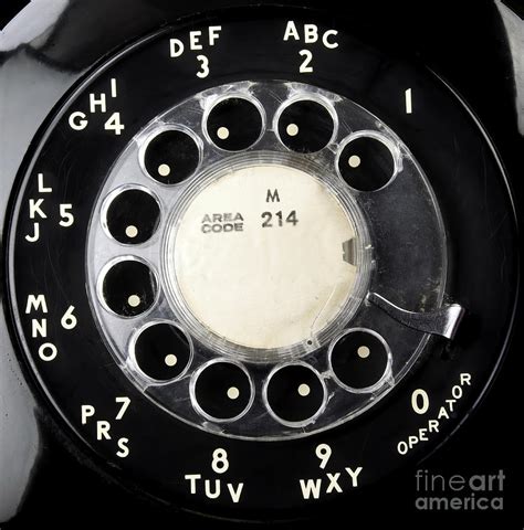 Old Rotary Telephone dial. Photograph by W Scott McGill - Fine Art America