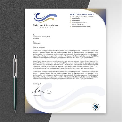 Law Firm Letterhead Template Collection