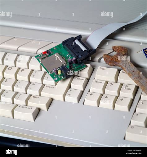 Old Computer Repair Stock Photo - Alamy