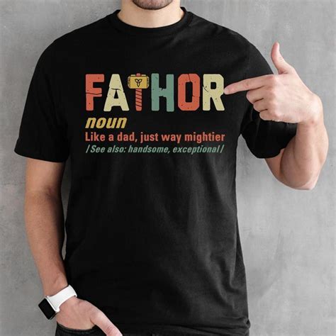 Vintage Fa-thor Shirt - Fathor Birthday Shirt - Fa-Thor Definition Shirt - Father's Day Gift ...